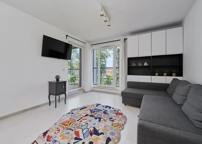 Spacious Apartment Dmowskiego By The River With Parking & Balcony By Noclegi Renters